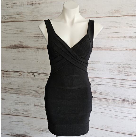 Emerald Sundae Bodycon Little Black Dress sz Small - Picture 1 of 4